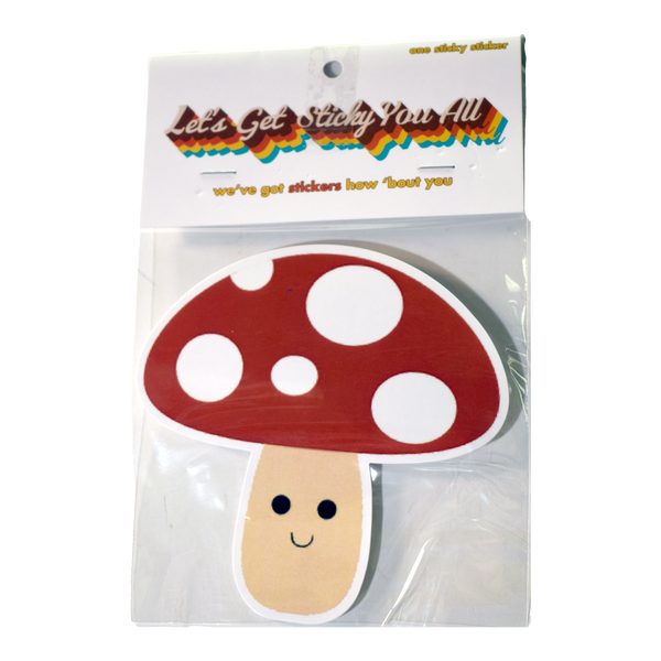 Happy Mushroom Sticker