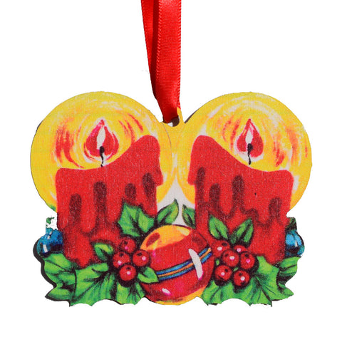 Vintage Christmas Candles Ornament