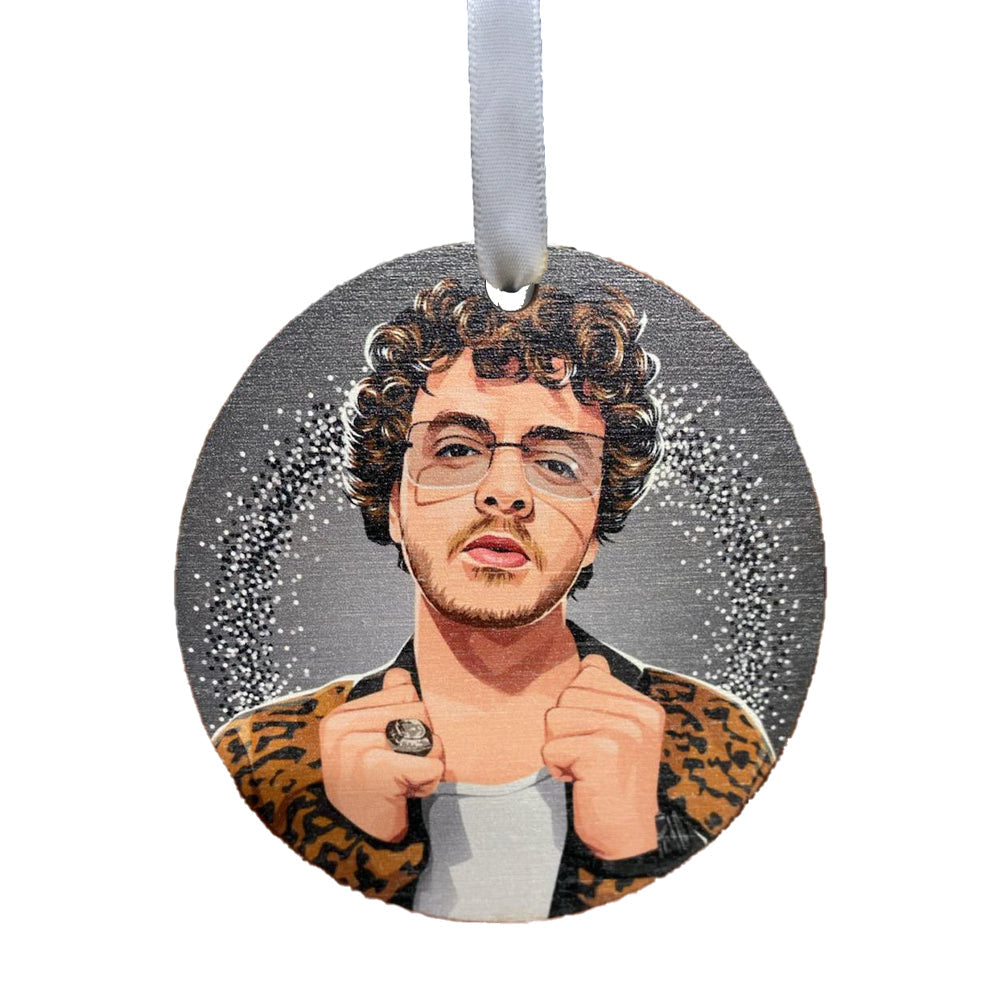 Jack Harlow Christmas Printed Wooden Ornament