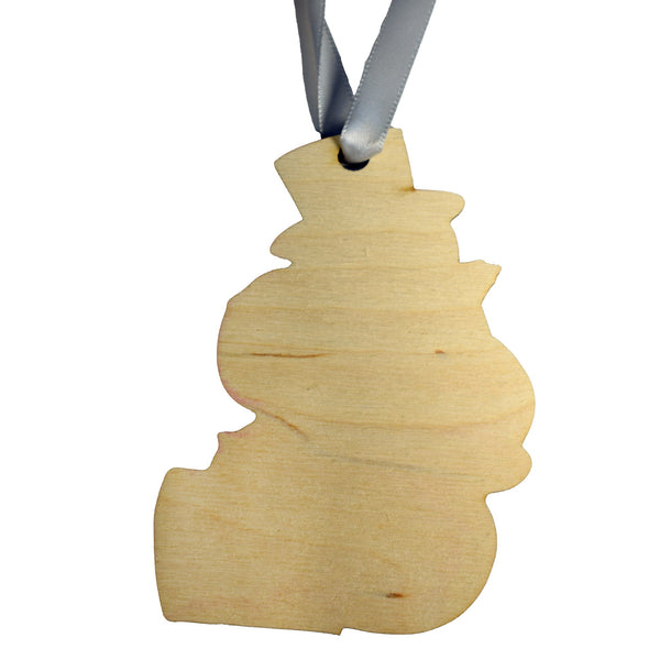Vintage Snowman with Shovel Ornament