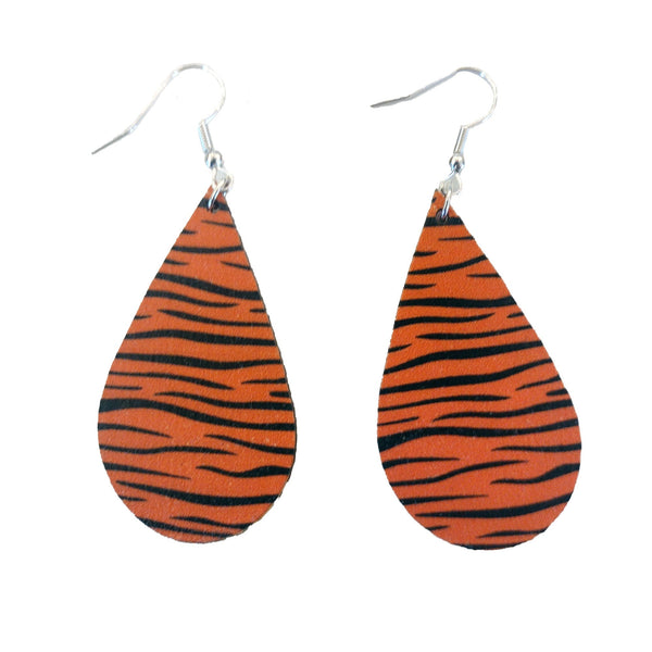 Tiger Stripes Teardrop Earring