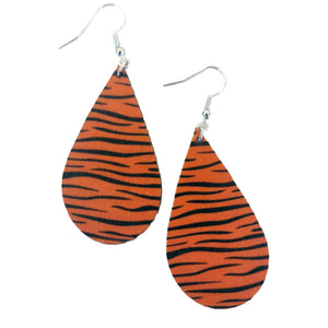 Tiger Stripes Teardrop Earring