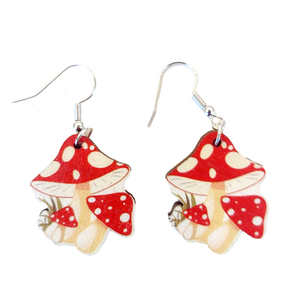 Vintage Mushroom Earrings