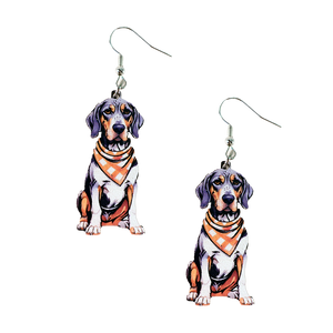 Tennessee Bluetick Coonhound Earrings
