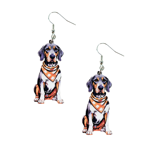 Tennessee Bluetick Coonhound Earrings