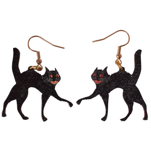 Scaredy Cat Halloween Earrings