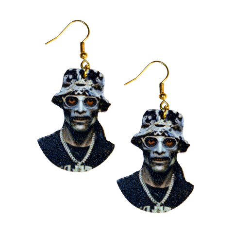 Zombie Snoop Dogg Earrings