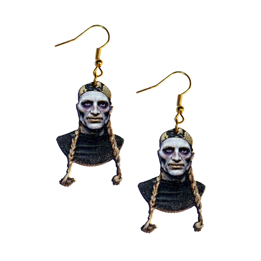 Zombie Willie Nelson Earrings