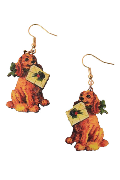 Christmas Dog Earrings