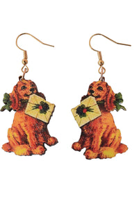 Christmas Dog Earrings