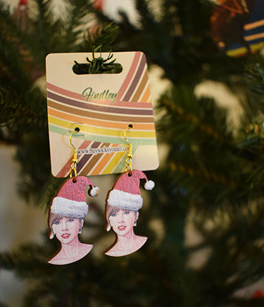 Taylor Swift Christmas Earrings