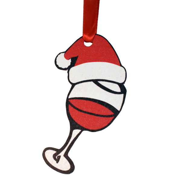 Tis the Season for Wine Women's Sock and Ornament Gift Basket