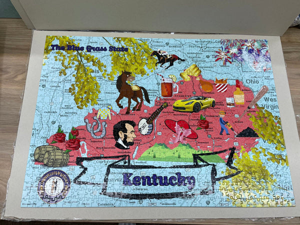 Kentucky the Bluegrass State 1000 Piece Jigsaw Puzzle