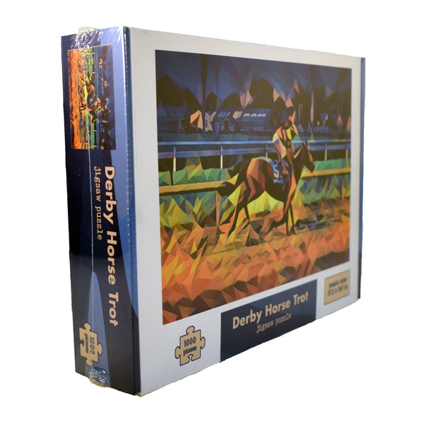 Derby Horse Trot Pop Art 1000 Piece Jigsaw Puzzle