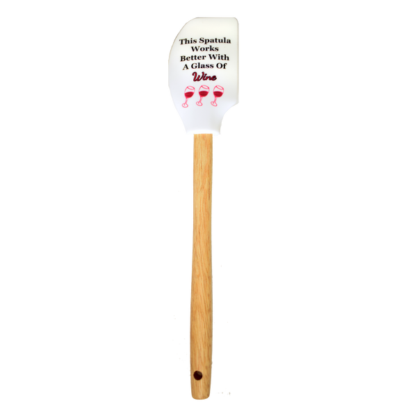 This Spatula Works Better with a Glass of Wine Spatula