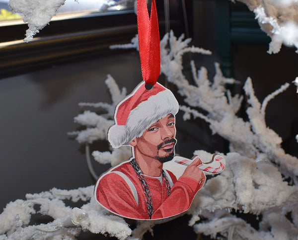 Snoop Dogg Christmas Wooden Ornament