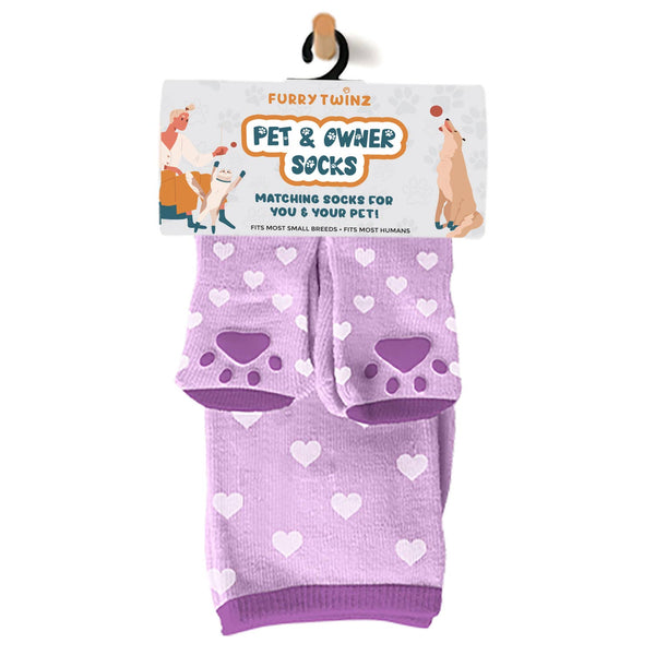 Pet & Owner Socks - Hearts