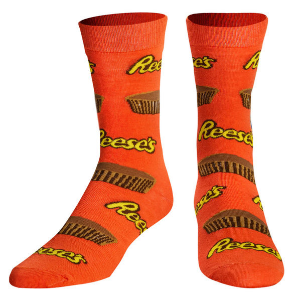 Reese's Cups  - Mens Crew Folded - Crazy Socks