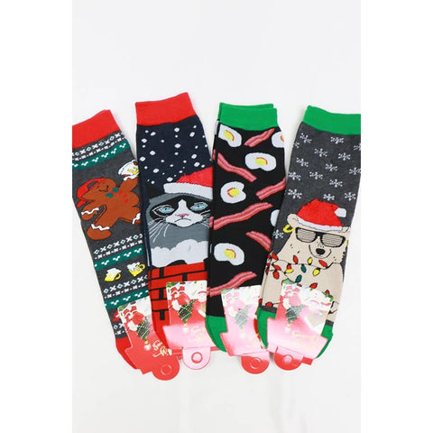Assorted Styles Christmas Theme Socks