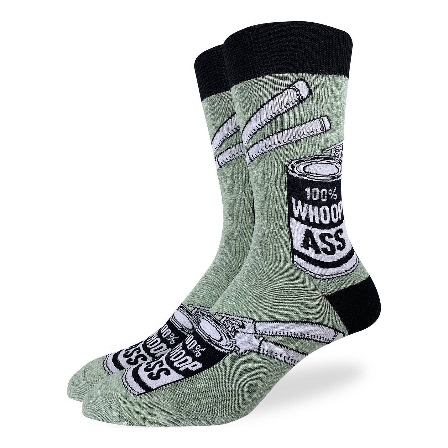 Men's Big and Tall A Can of Whoopass Socks