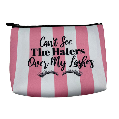 Can't See the Haters Over My Lashes Cosmetic Bag