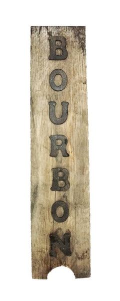 Reclaimed Bourbon Barrel Stave Sign