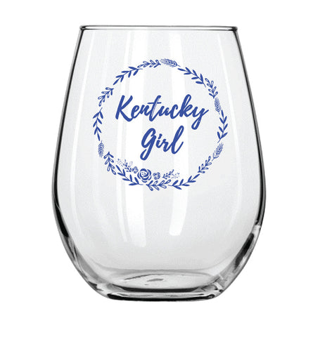 Kentucky Girl Stemless Wine Glass