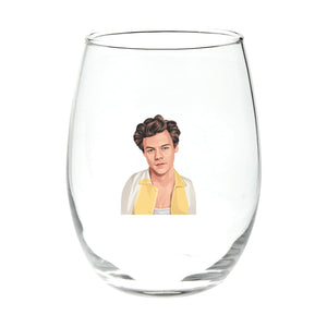 Harry Styles Stemless Wine Glass