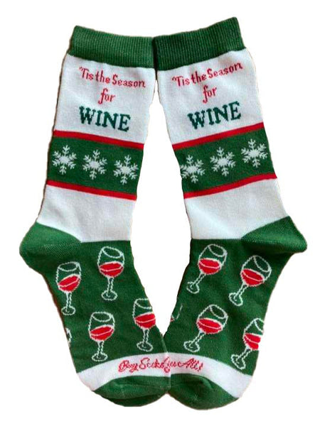 Tis the Season for Wine Women's Socks