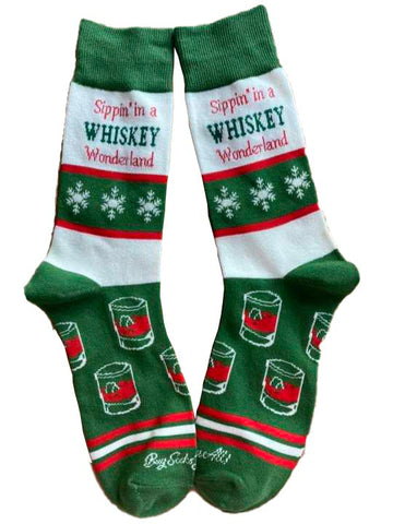 Sippin in a Whiskey Wonderland Men's Socks