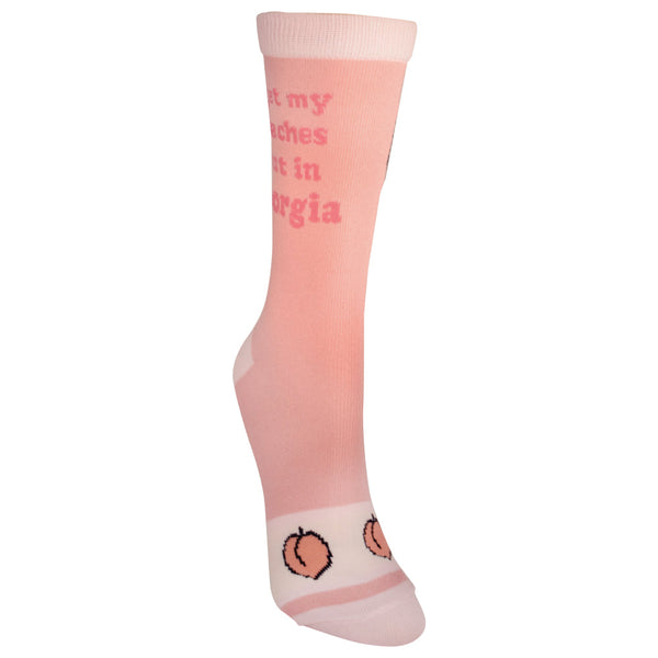 I Get My Peaches Out in Georgia Women's Socks