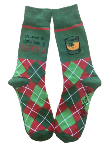 All I Want For Christmas is Bourbon Men's Socks