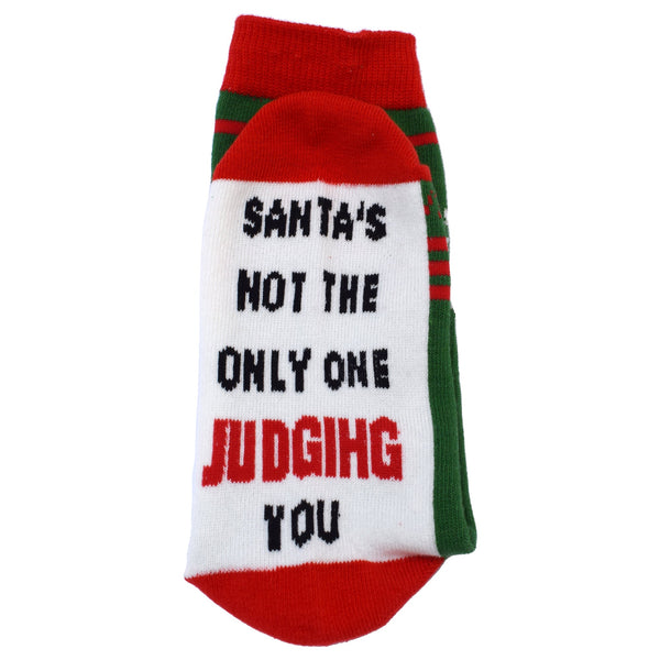 Santa's Not the Only One Judging You Women's Socks