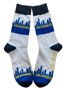 Milwaukee Wisconsin Skyline Men's Sock