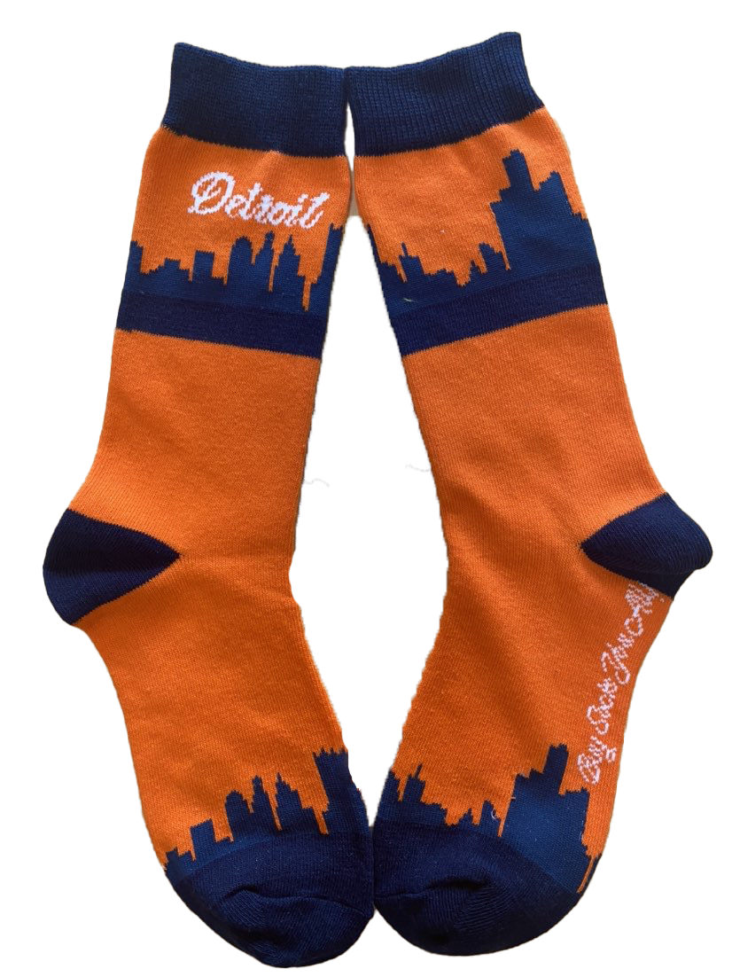 Detroit Michigan Skyline Women's Socks