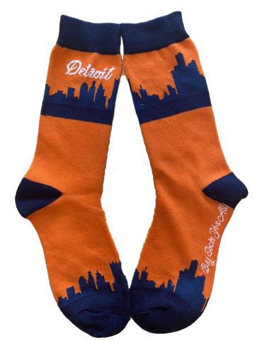 Detroit Michigan Skyline Women's Socks