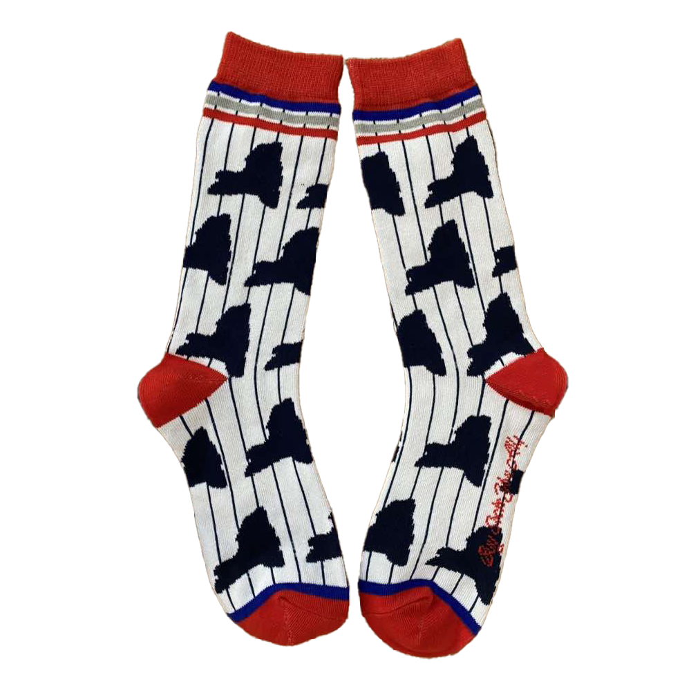 New York Shapes with Pinstripe Women's Socks