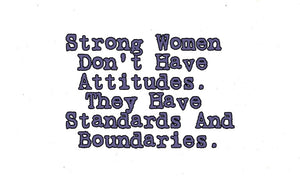 Women Have Standards and Boundaries Sticker