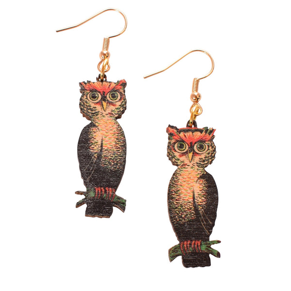Halloween Owl Earrings