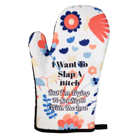 I am Trying to Get Right with the Lord Oven Mitt