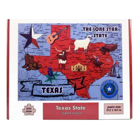 Texas the Lone Star State 1000 Piece Jigsaw Puzzle