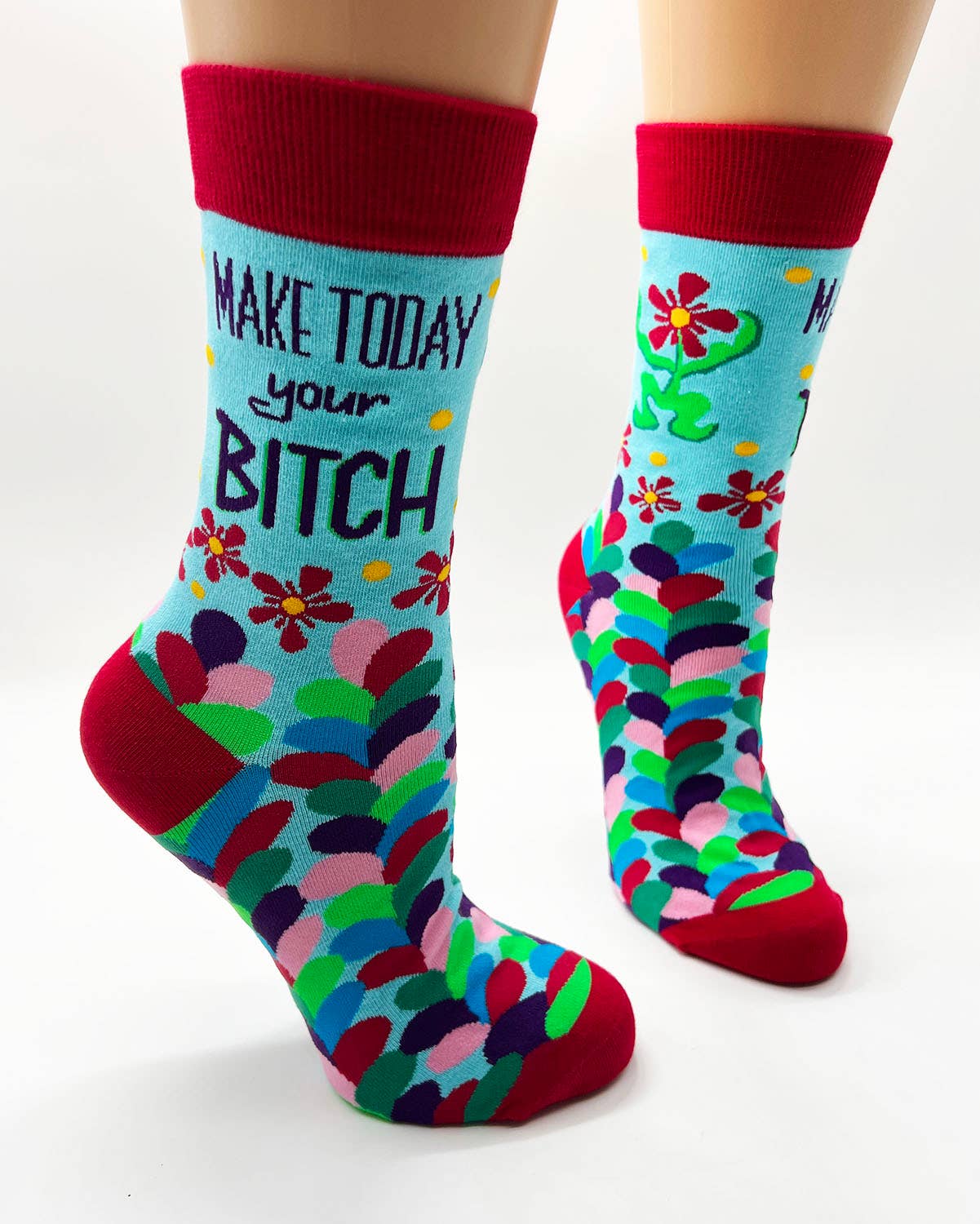 Make Today Your Bitch Ladies' Novelty Crew Socks