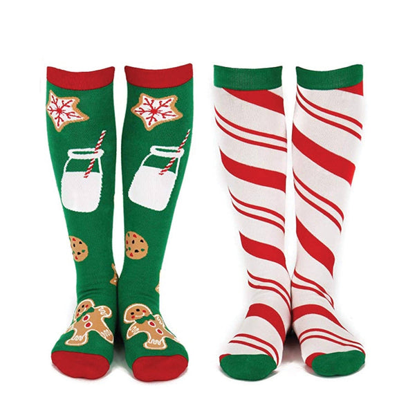 Christmas Cookies & Candy Knee High Socks (2 Pack)