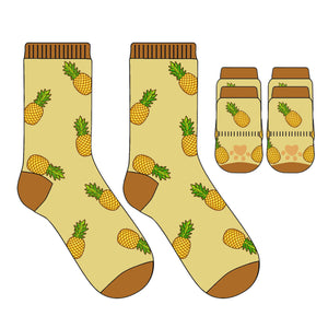 Pet & Owner Socks - Pineapple