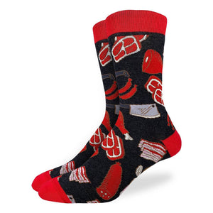 Men's Big and Tall Meat Lovers Socks