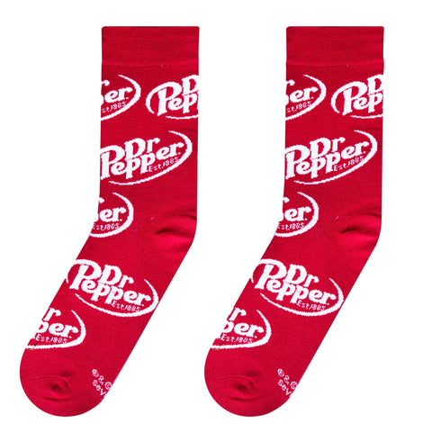 Dr Pepper - Mens Crew Folded - Crazy Socks